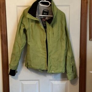 NILS Two-Tone Jacket with Green Accents